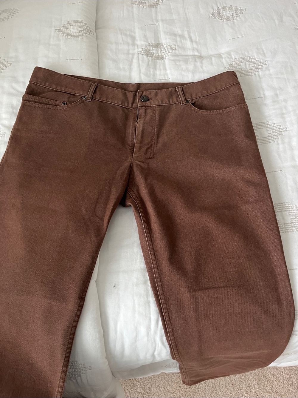 Yves Saint Laurent Brown Men's Chinos